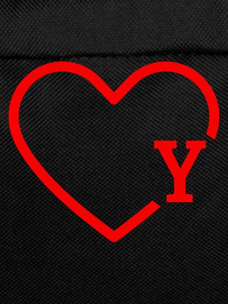 letter y red heart