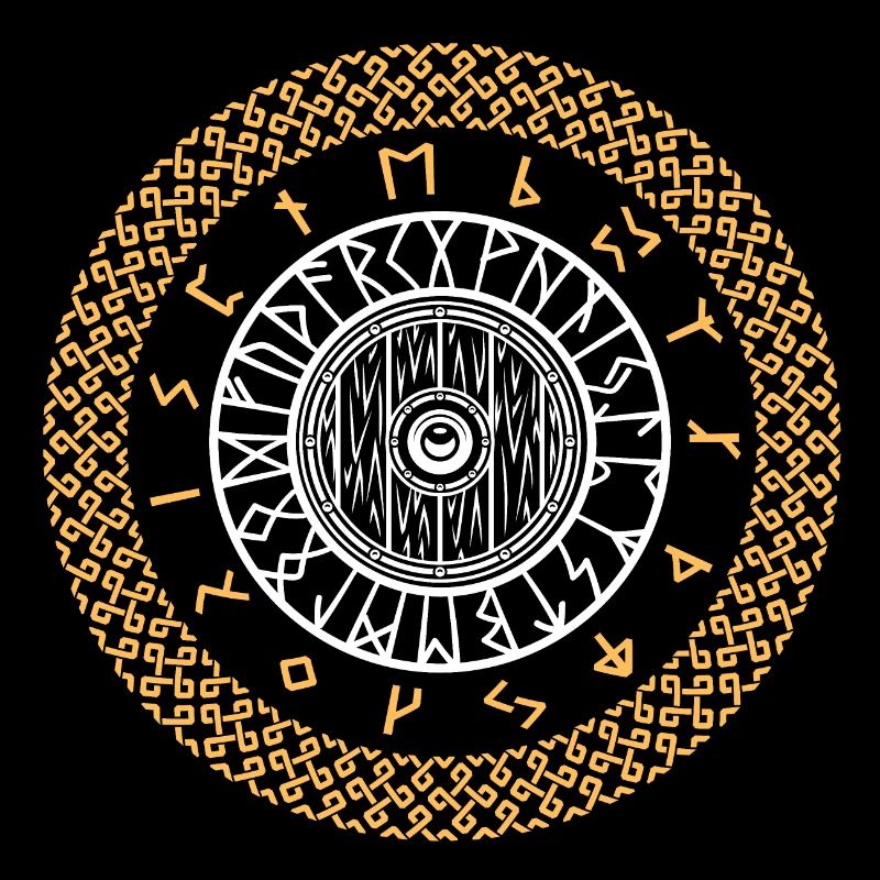 Wikinger Runen Schild