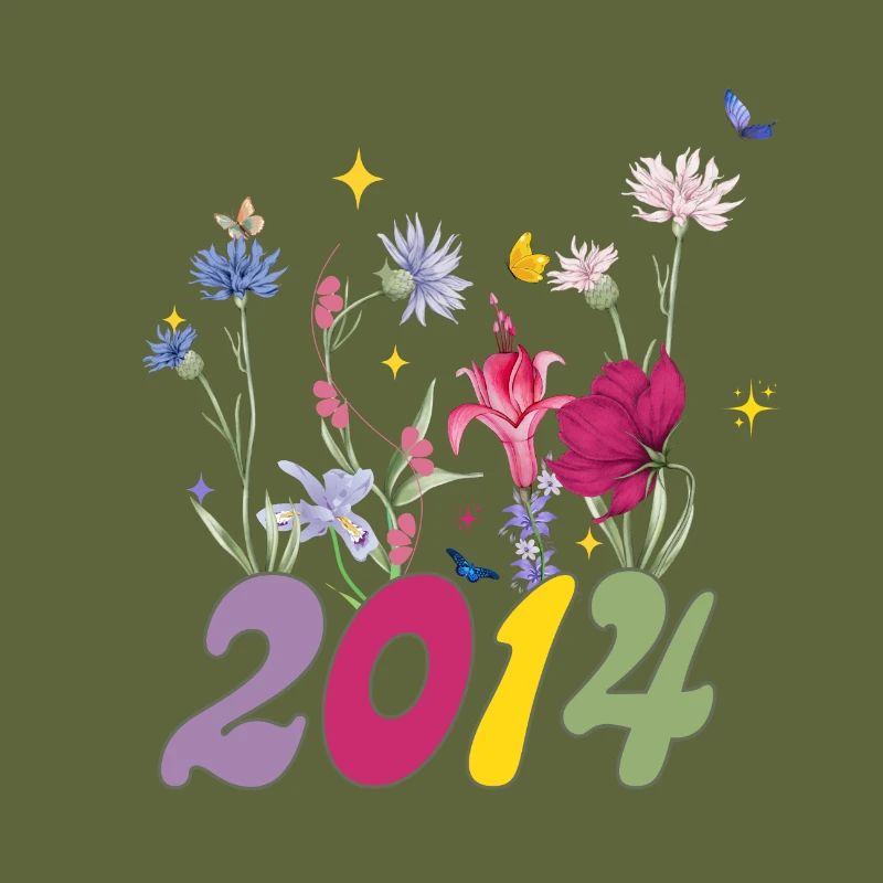 Année de naissance 2014 fleurs sauvages