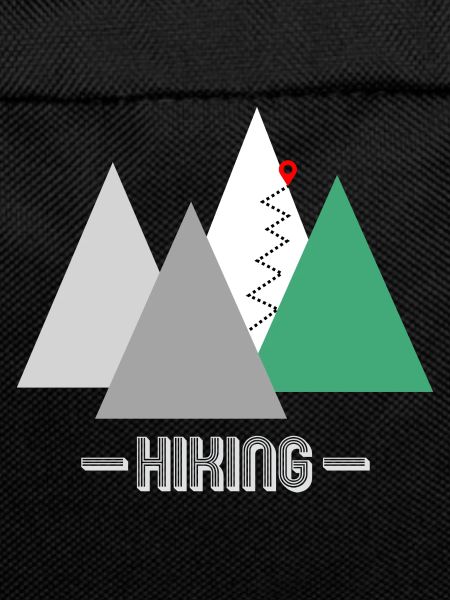 HIKING Green Logo Design