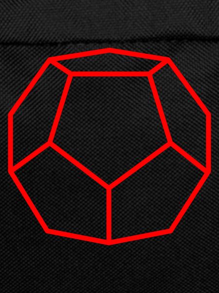 red dodecahedron