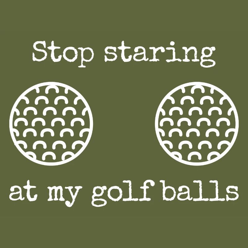Please don't stare at my golf balls