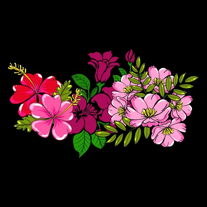 Bouquet de fleurs sauvages rose