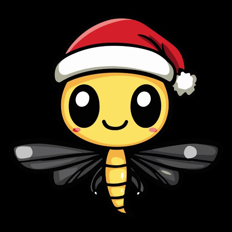 Dragonfly Christmas Cute