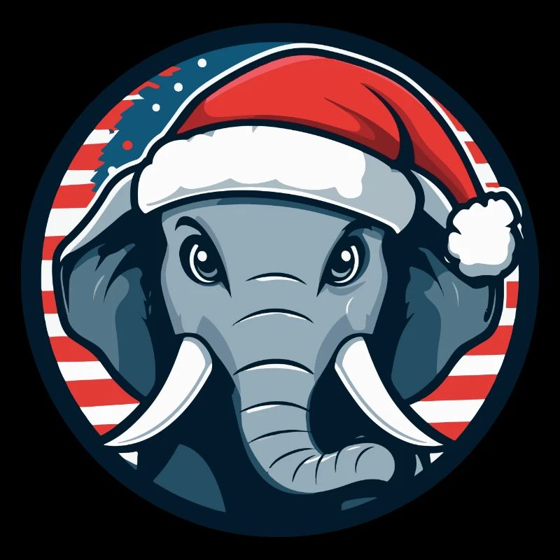 Éléphant Animal de Noël