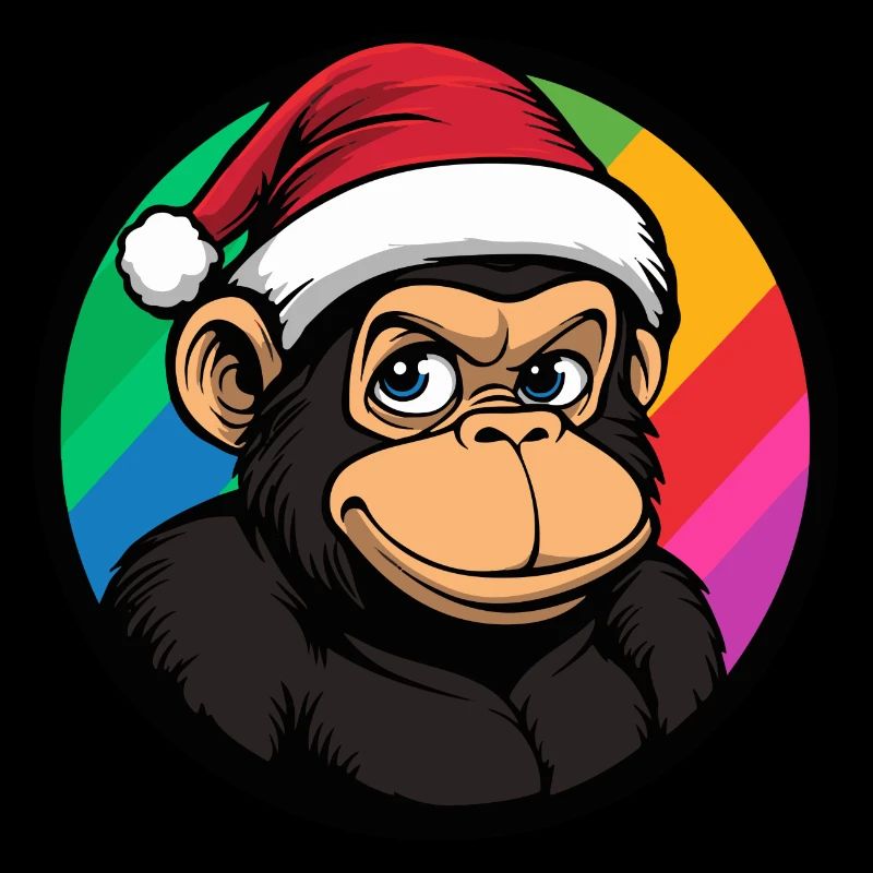 Monkey Christmas Animal