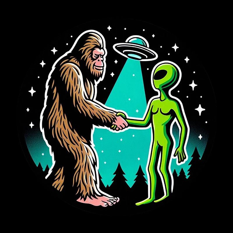 Bigfoot Meets Alien