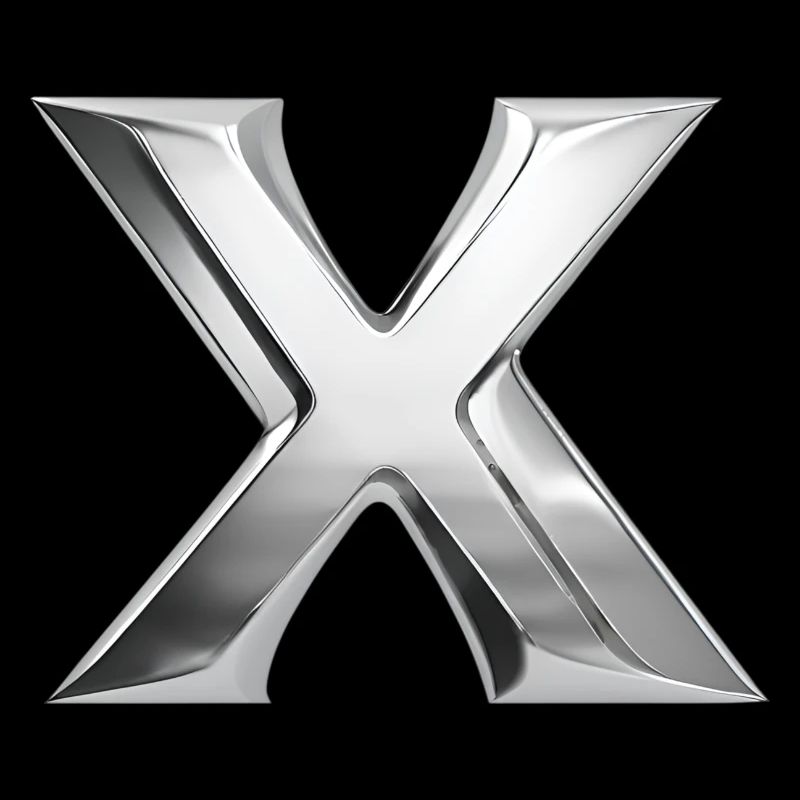 Chrome ,, X " Metallic