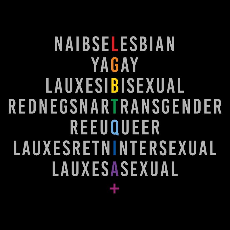 LGBTQIA+ Rainbow Flag Reflection