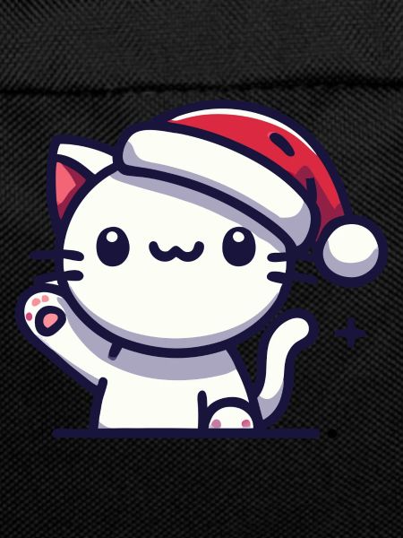 Cat with Santa hat