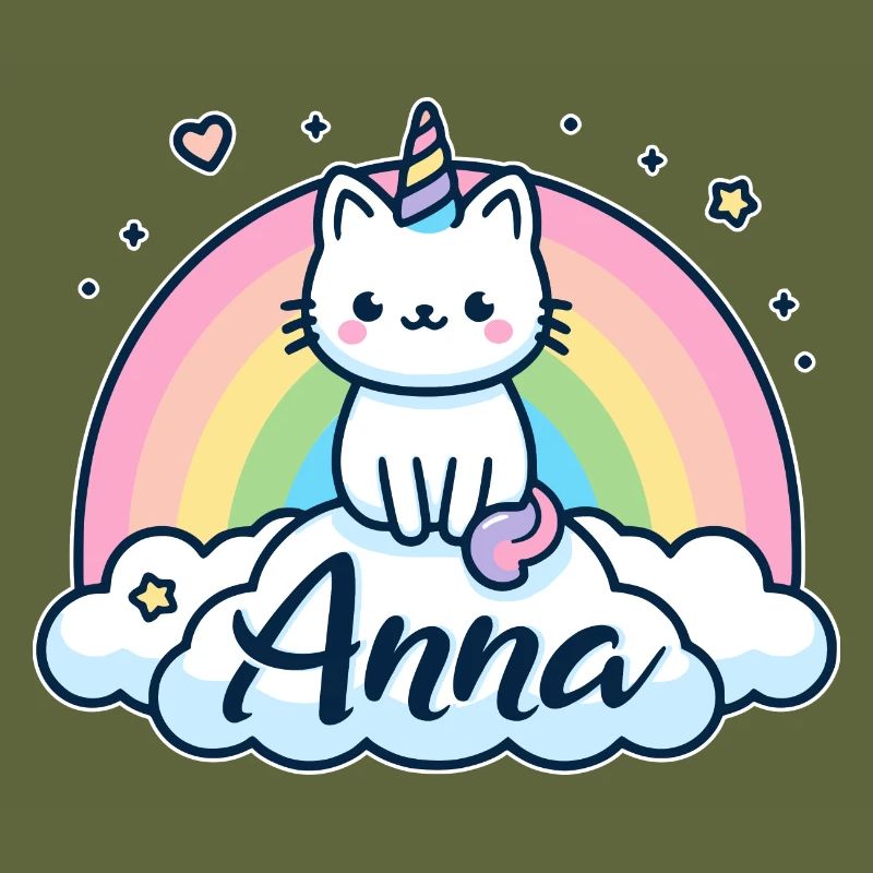 Anna Nom Prénom Chat licorne
