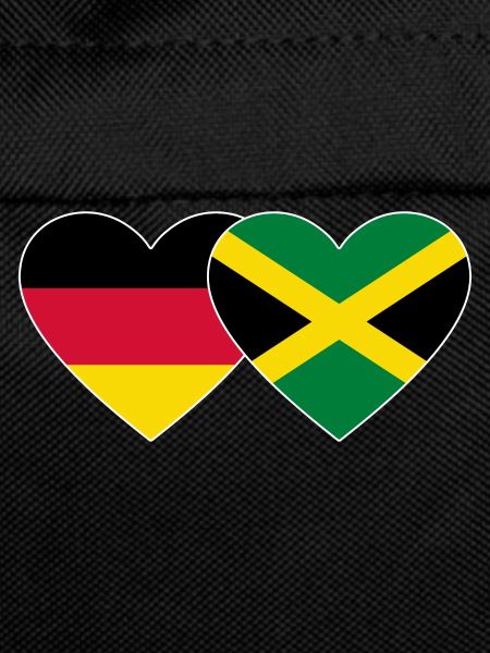 Germany Jamaica Flag Heart