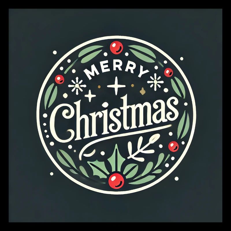Christmas emblem