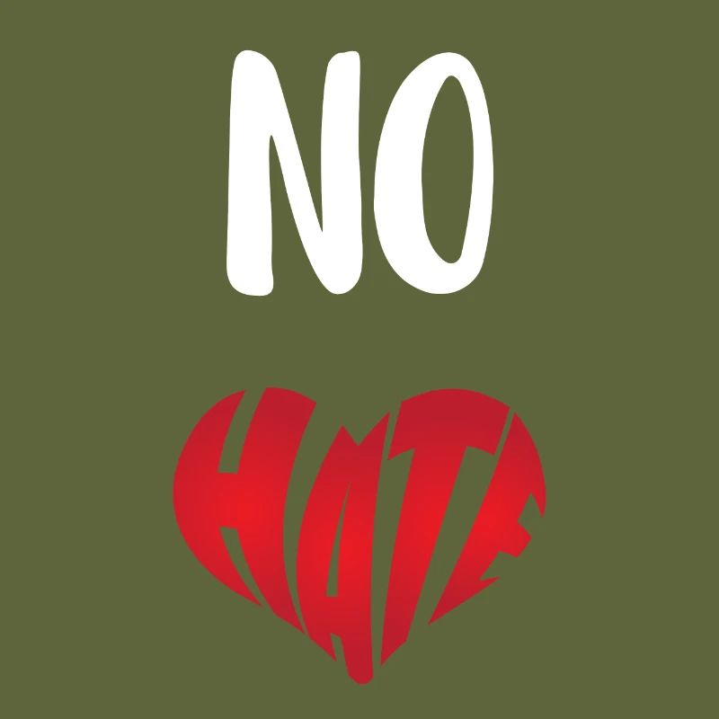 No Hate Dislike Stop Hate Anti Hate