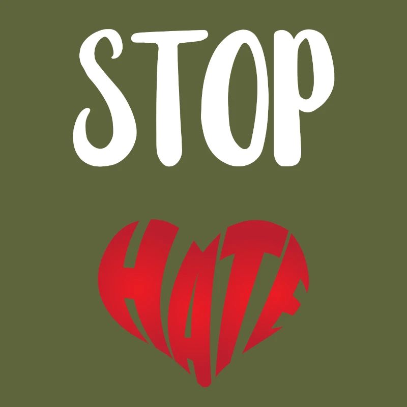 No Hate Dislike Stop Hate Anti Hate