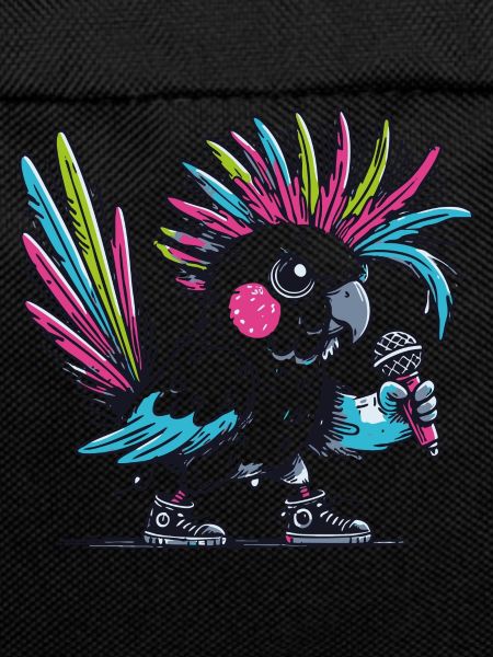 Punk cockatoo with mohawk