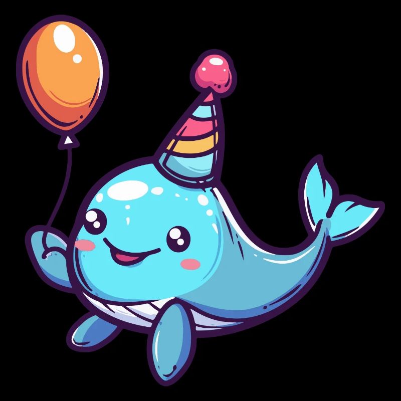 Whale Birthday Comic Cute