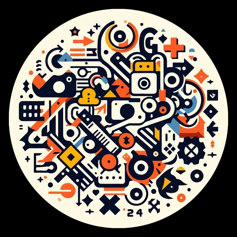 Abstract Symphony of Technology
