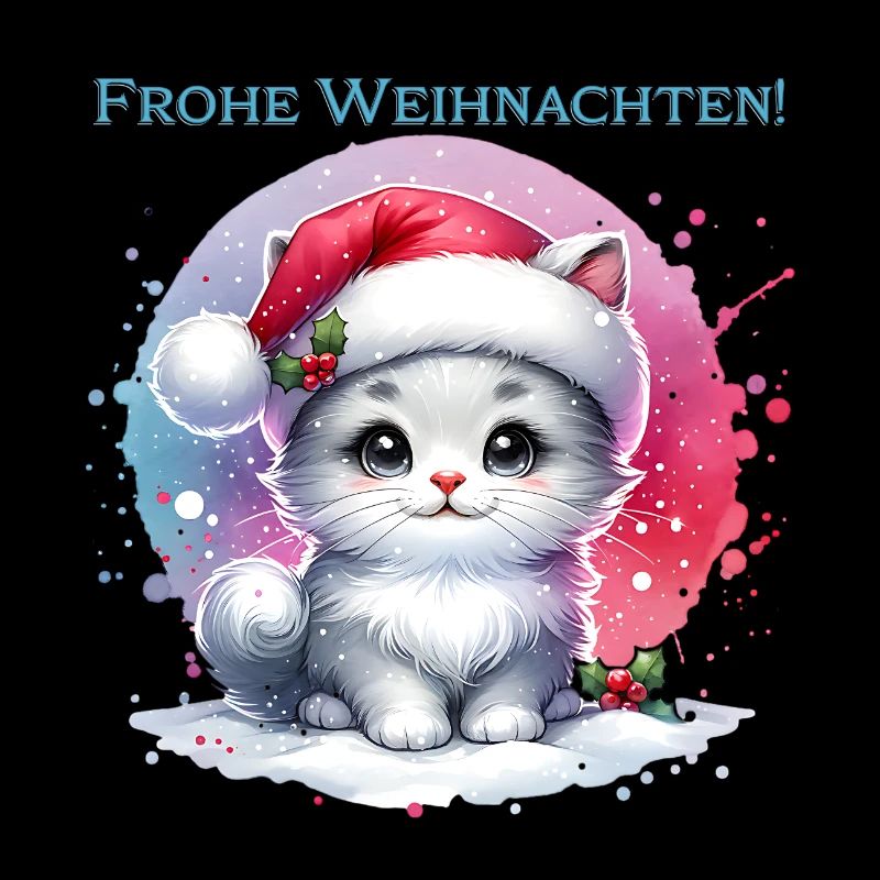 Chat mignon Noël
