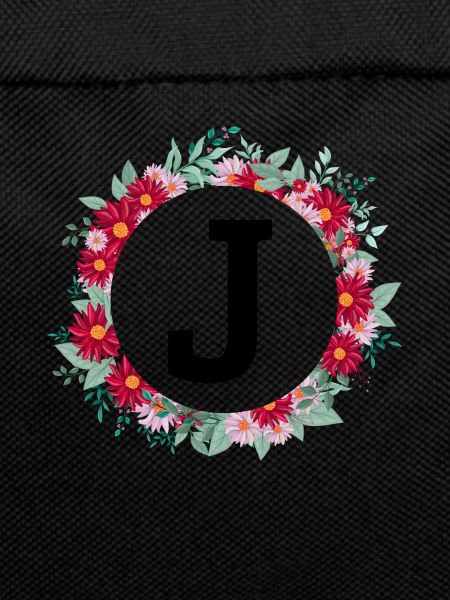 Letter j Floral Wreath
