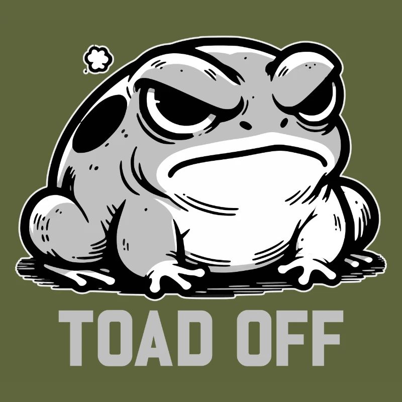 Vintage Frog Toad Meme Grumpy Frog Don't Toad Me