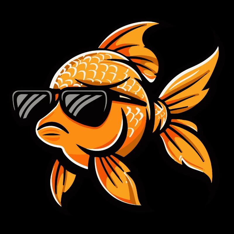 Goldfisch Comic Cool
