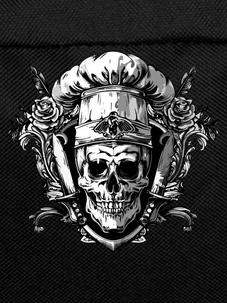 Koch Skull Skeleton Chef Crest