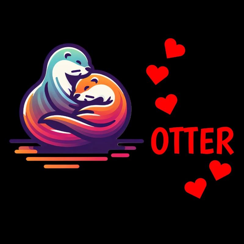 Otter half liebe geschenk