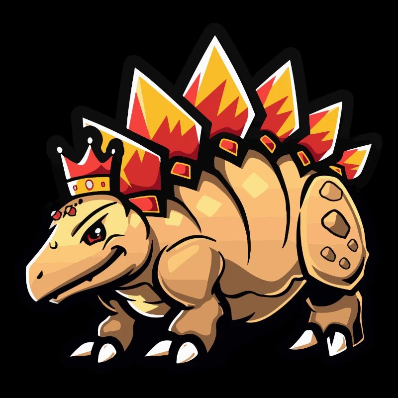 Dinosaurier stegosaurus Cartoon Krone