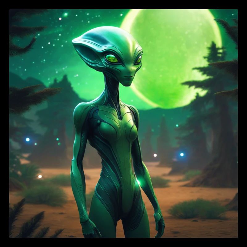 Green Moon alien