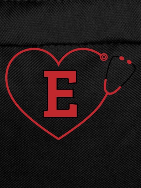 Letter e stethoscope