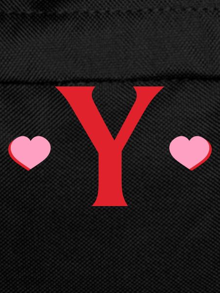 Letter and red hearts