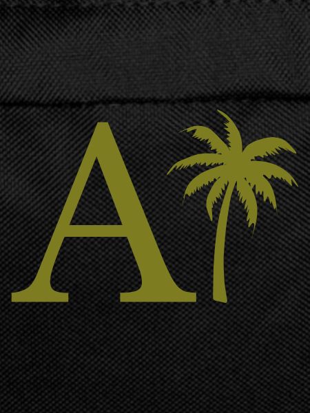 Letter A Green Palm