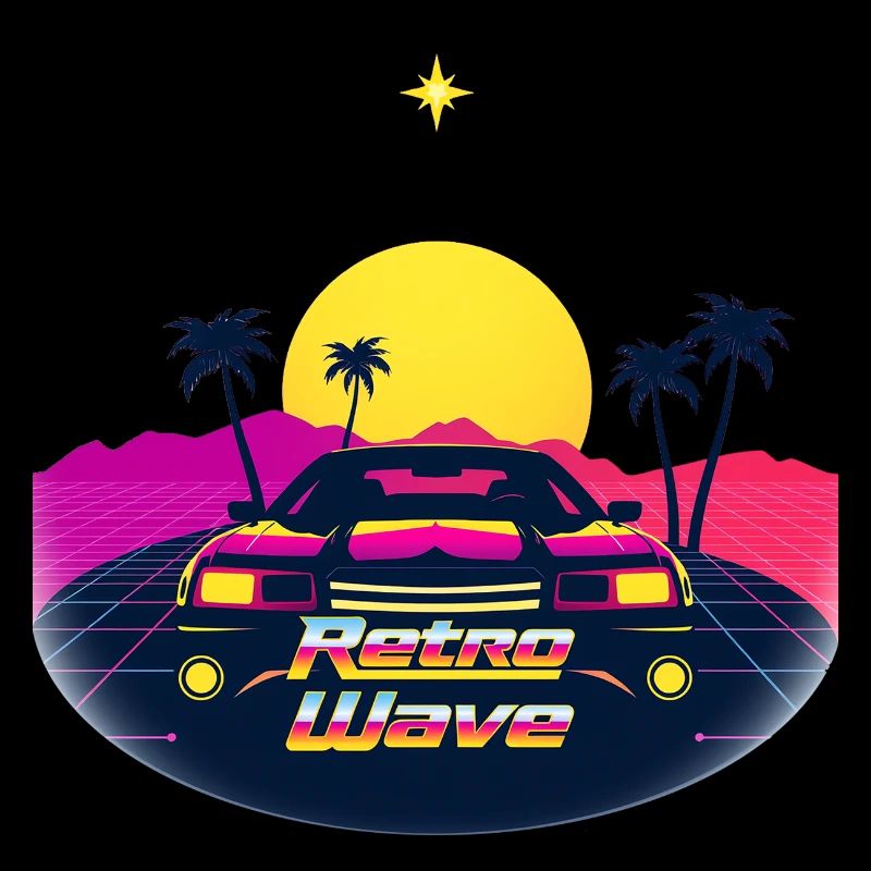 “Retro Wave” Sunset Graphic