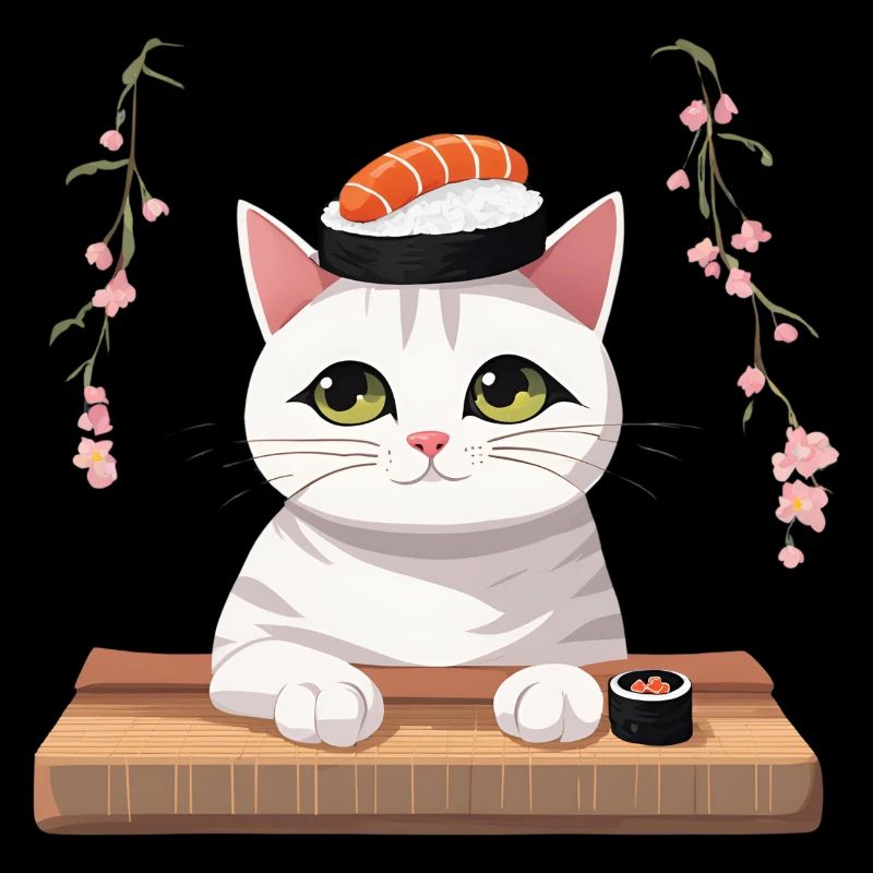 Katze Sushi Japanisch Japan
