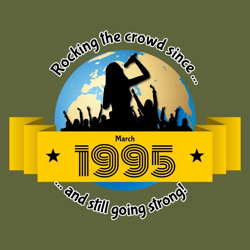 30. Geburtstag Rocking the crowd since 03/1995