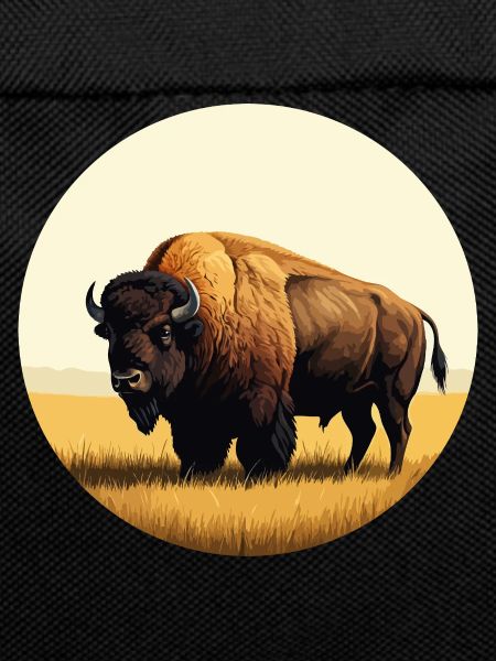 Bison in the prairie