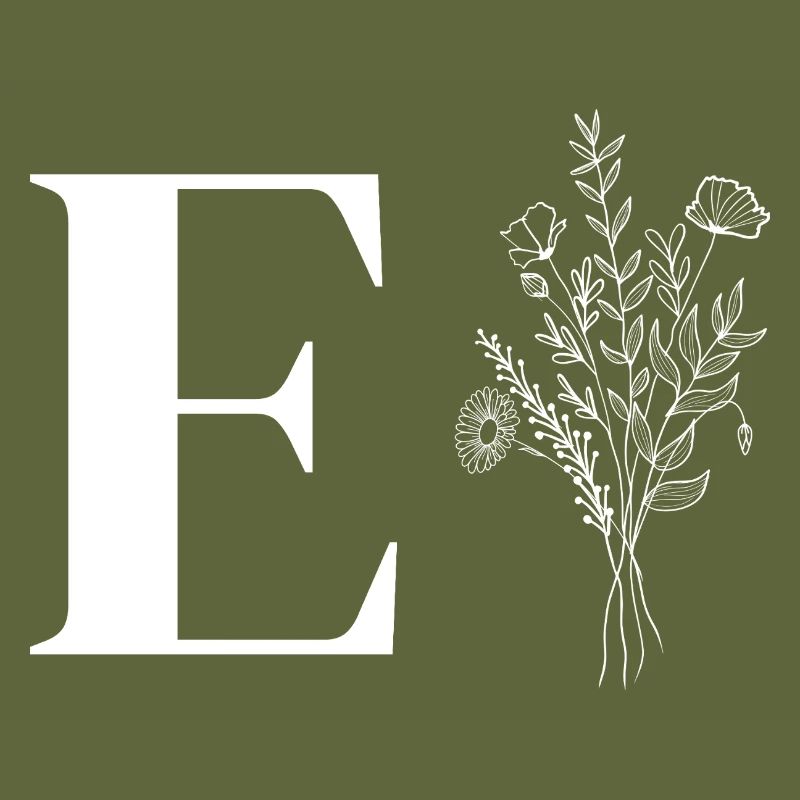 Lette e fleurs minimalistes