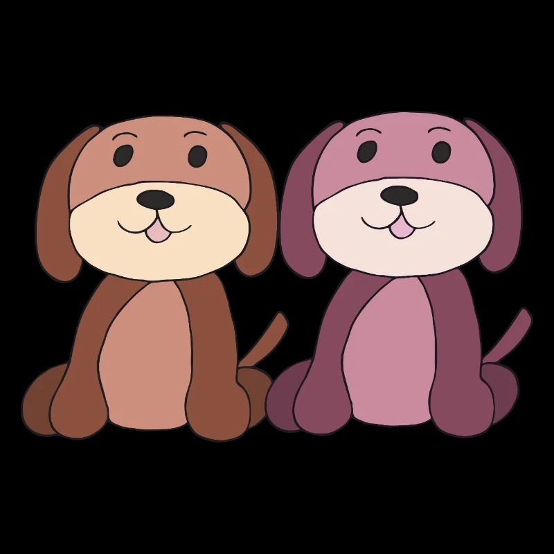 zwei hunde junge mädchen