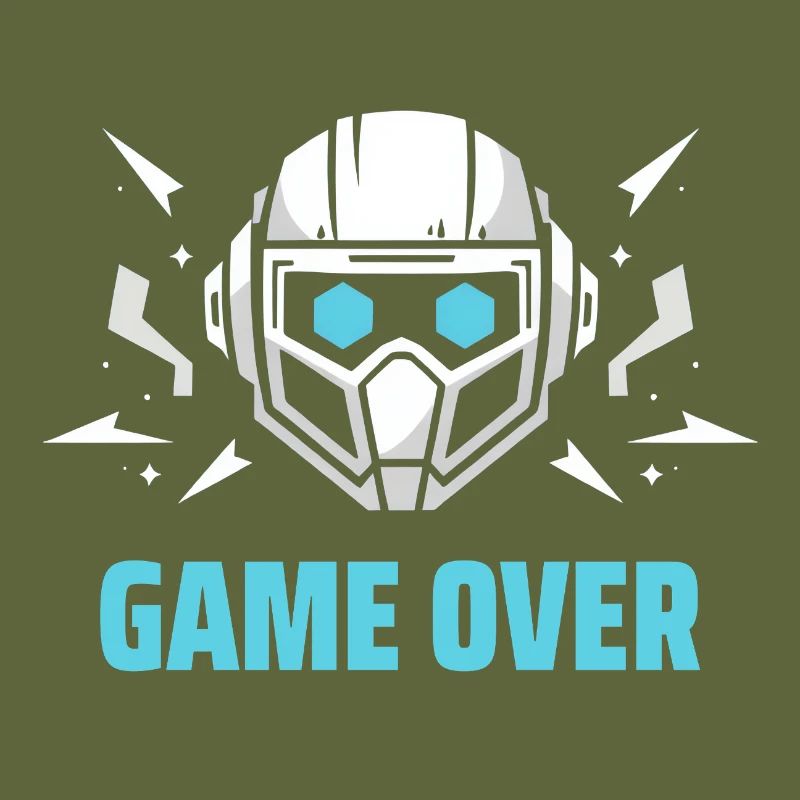 Futuristisches Headset - "Game Over"