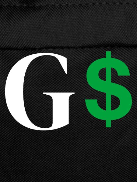 Buchstabe g Dollar