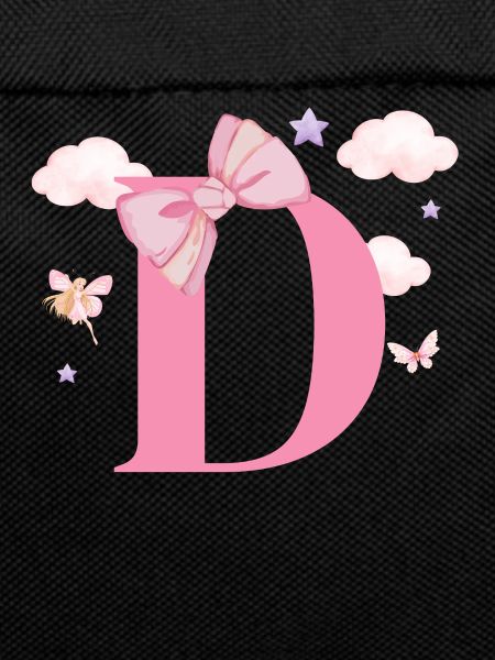 Pink Letter D Clouds
