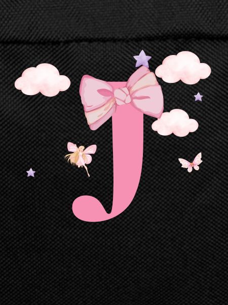 Letter j Pink Clouds