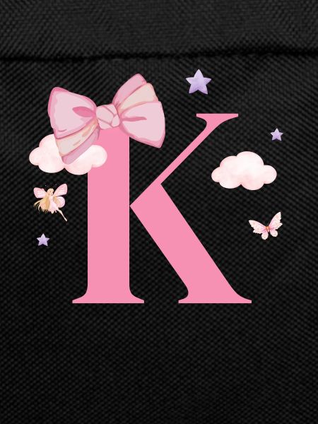 Letter k pink clouds