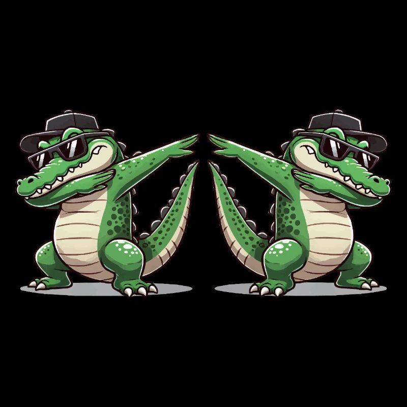Crocodile Bande dessinée Dabbing 2