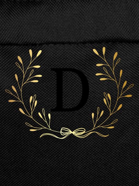 Gold Floral Crown Letter