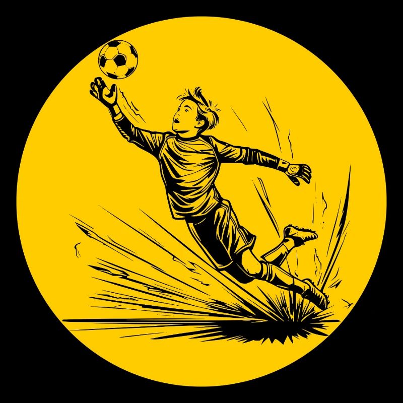 Torwart (schwarz-gelb)