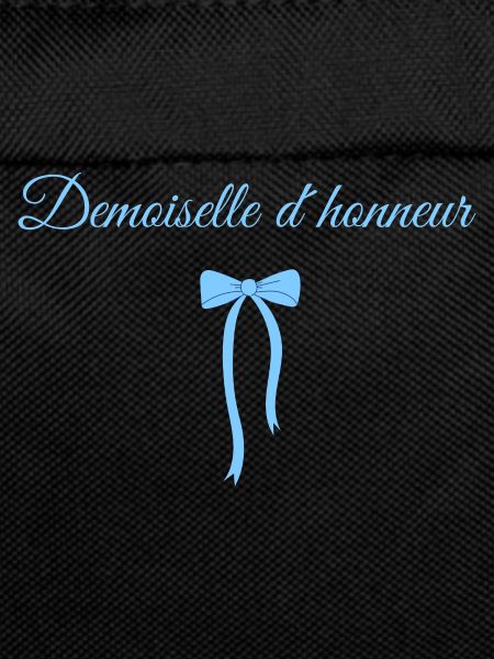 Blue Bow Bridesmaid