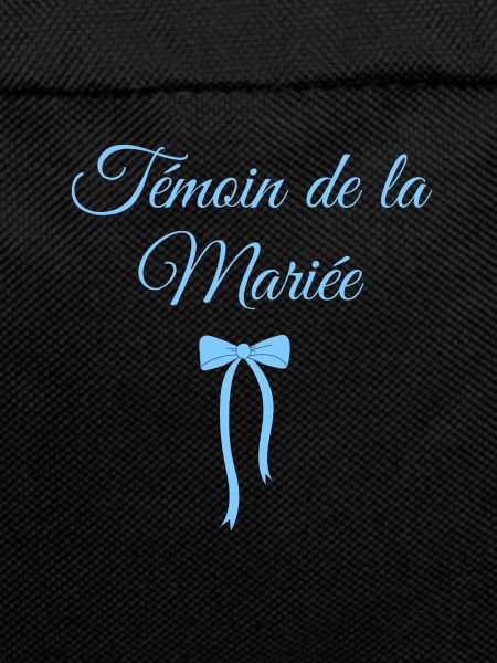 Bride's Witness Blue Bow
