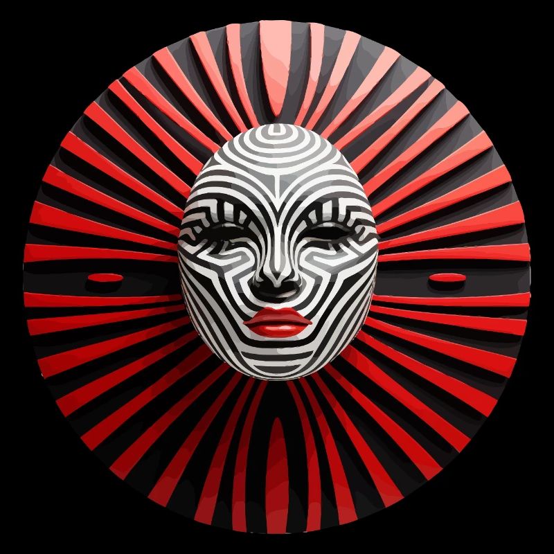 Zebra-Maske
